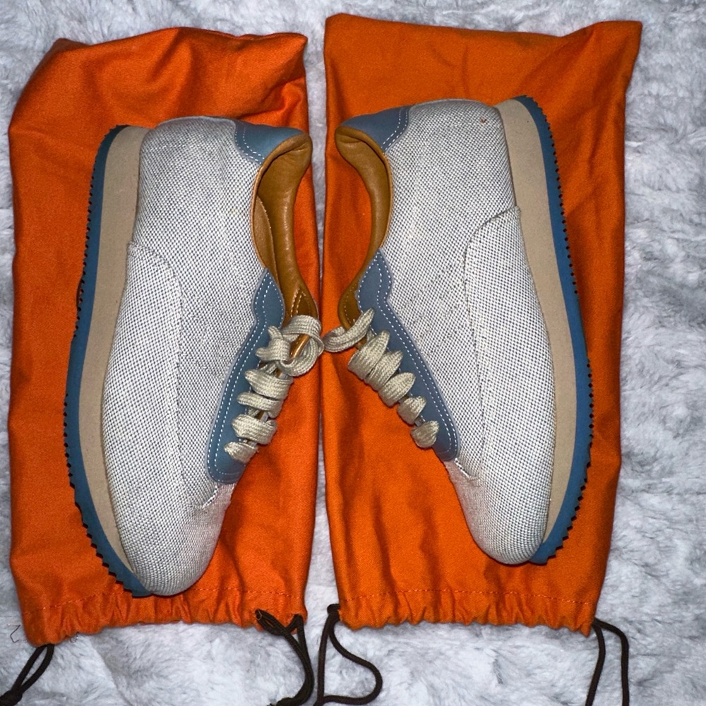 100% AUTHENTIC BLUE HERMES RUNNING SHOES!